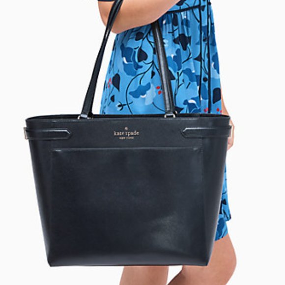 NWT Kate Spade Staci laptop tote + card case lanyard + large wallet 3PC Set - Picture 4 of 15